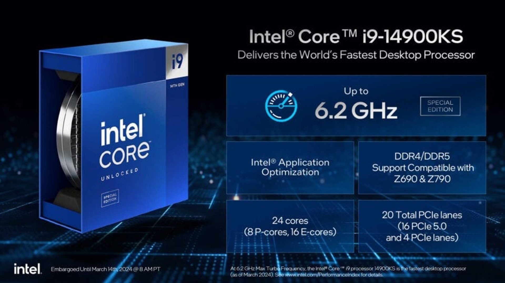 Core i9-14900KS short specs