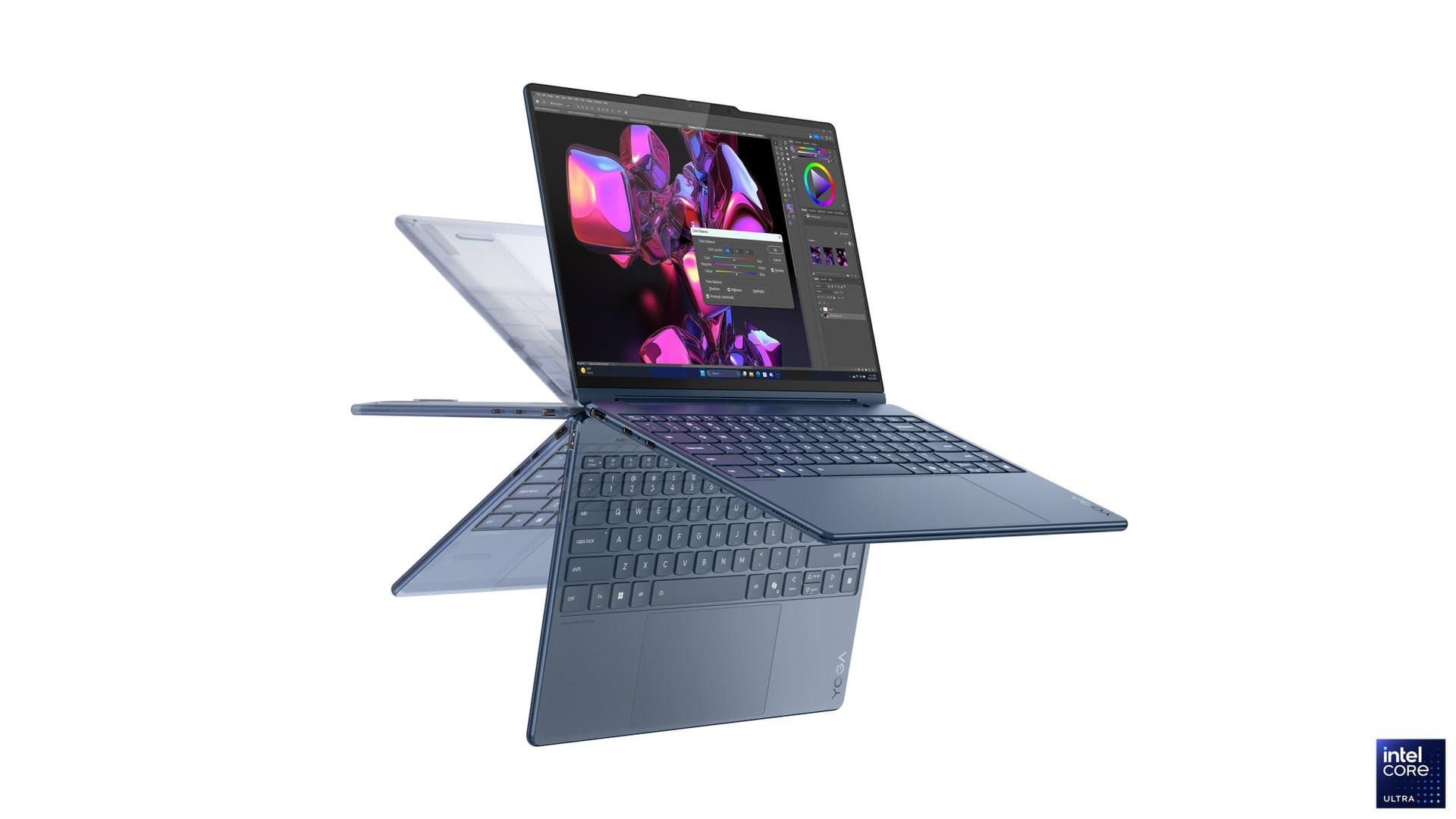 Новинки Lenovo на CES 2025: AI Display: Lenovo Yoga 9i 2-in-1 Aura Edition