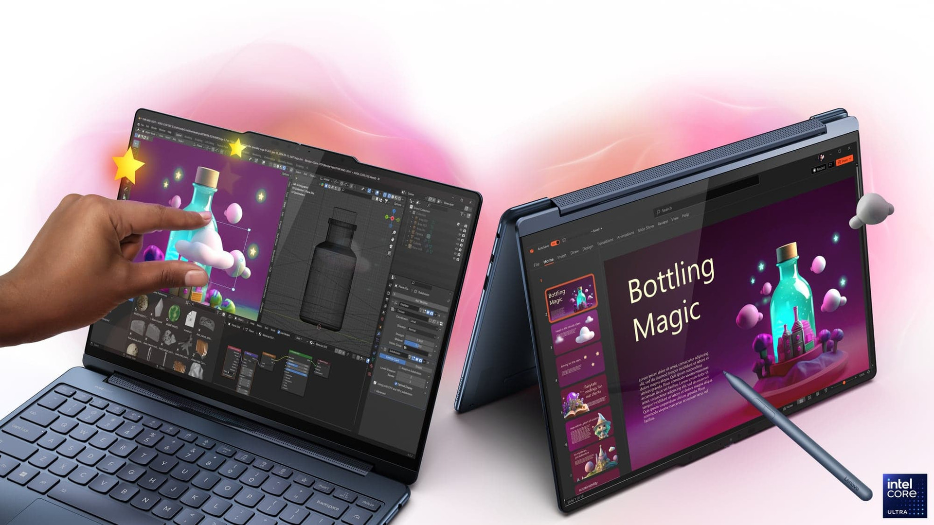 Новинки Lenovo на CES 2025: AI Display: Lenovo Yoga 9i 2-in-1 Aura Edition