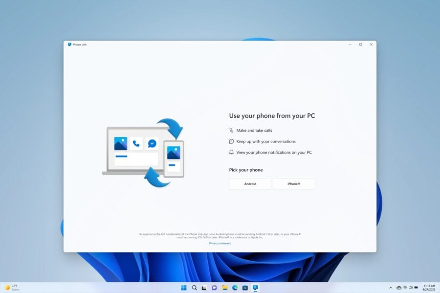 Windows 11 Phone Link
