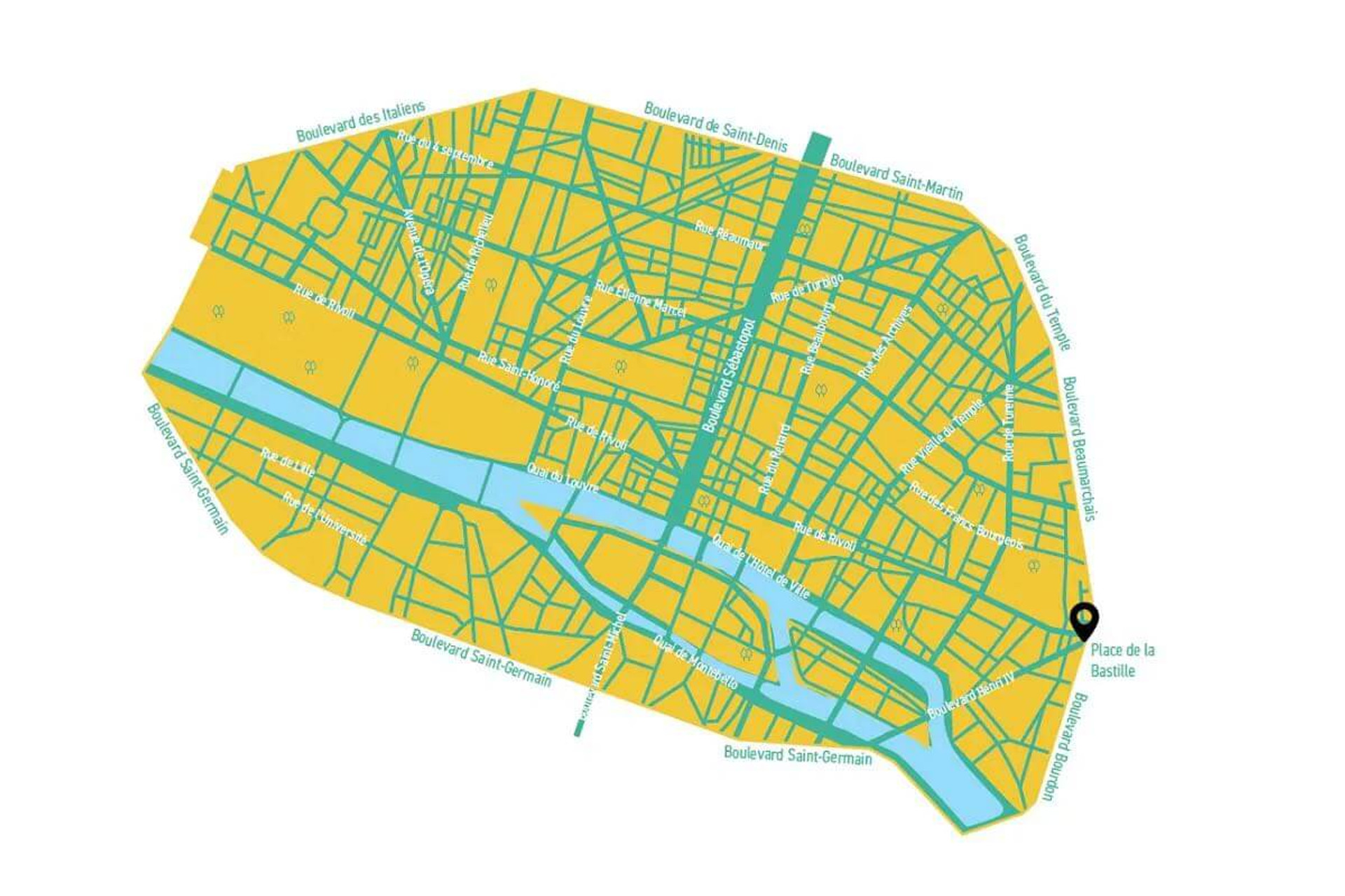Plan Paris Centre 2024 Car Ban