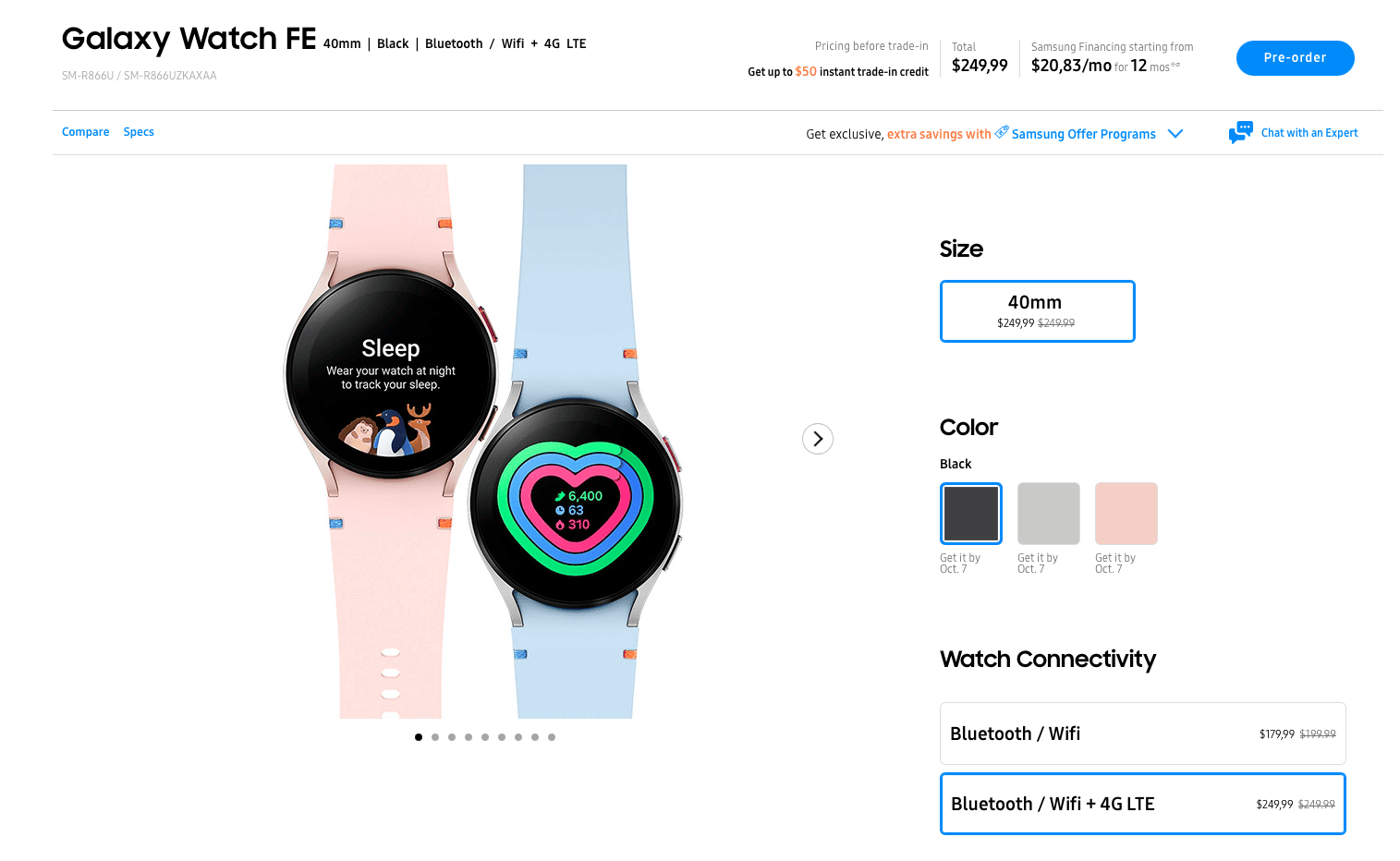 Samsung Galaxy Watch FE LTE