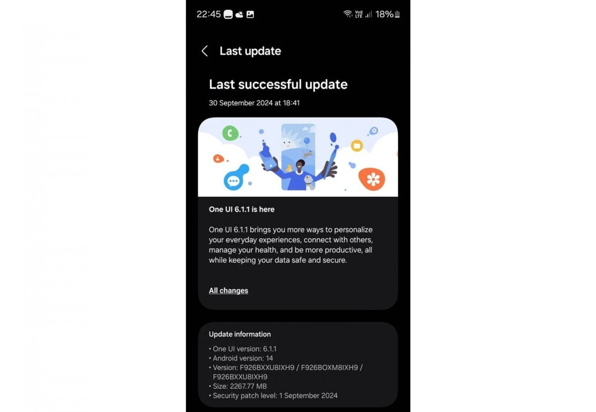Samsung Galaxy Fold 3 One UI 6.1.1