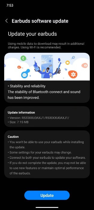 Samsung Galaxy Buds 3 OTA