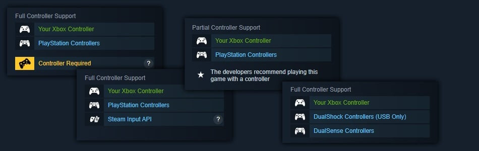 Steam геймпади