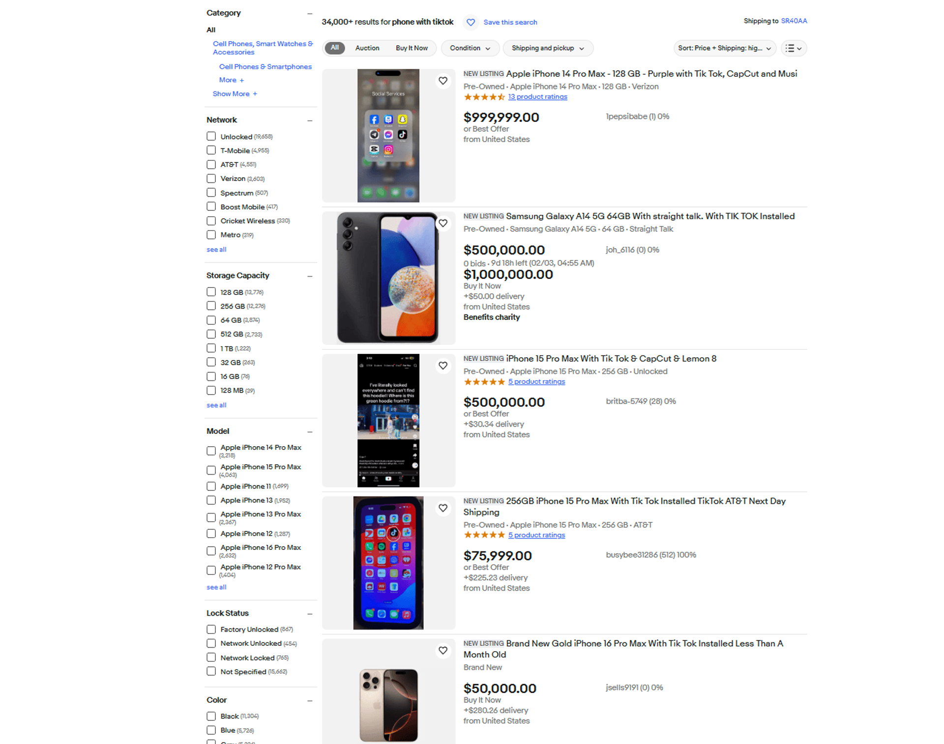 TikTok Ebay