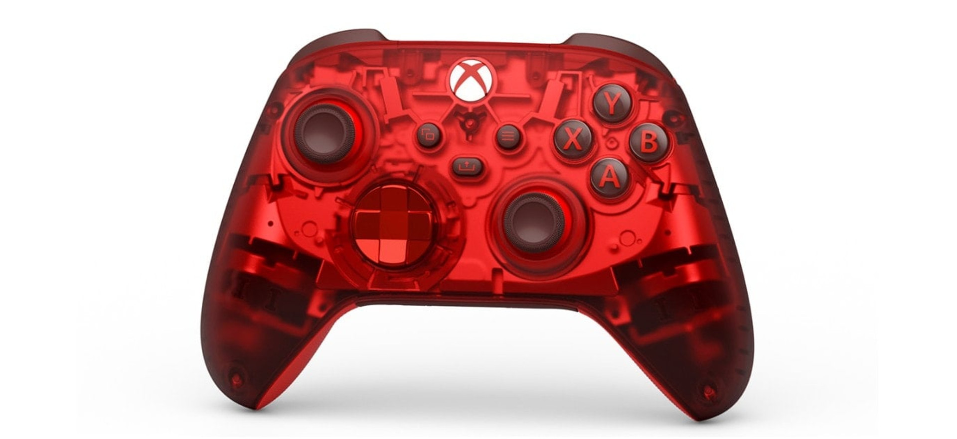 Червоний прозорий геймпад Xbox Wireless Controller Pulse Cipher Special Edition