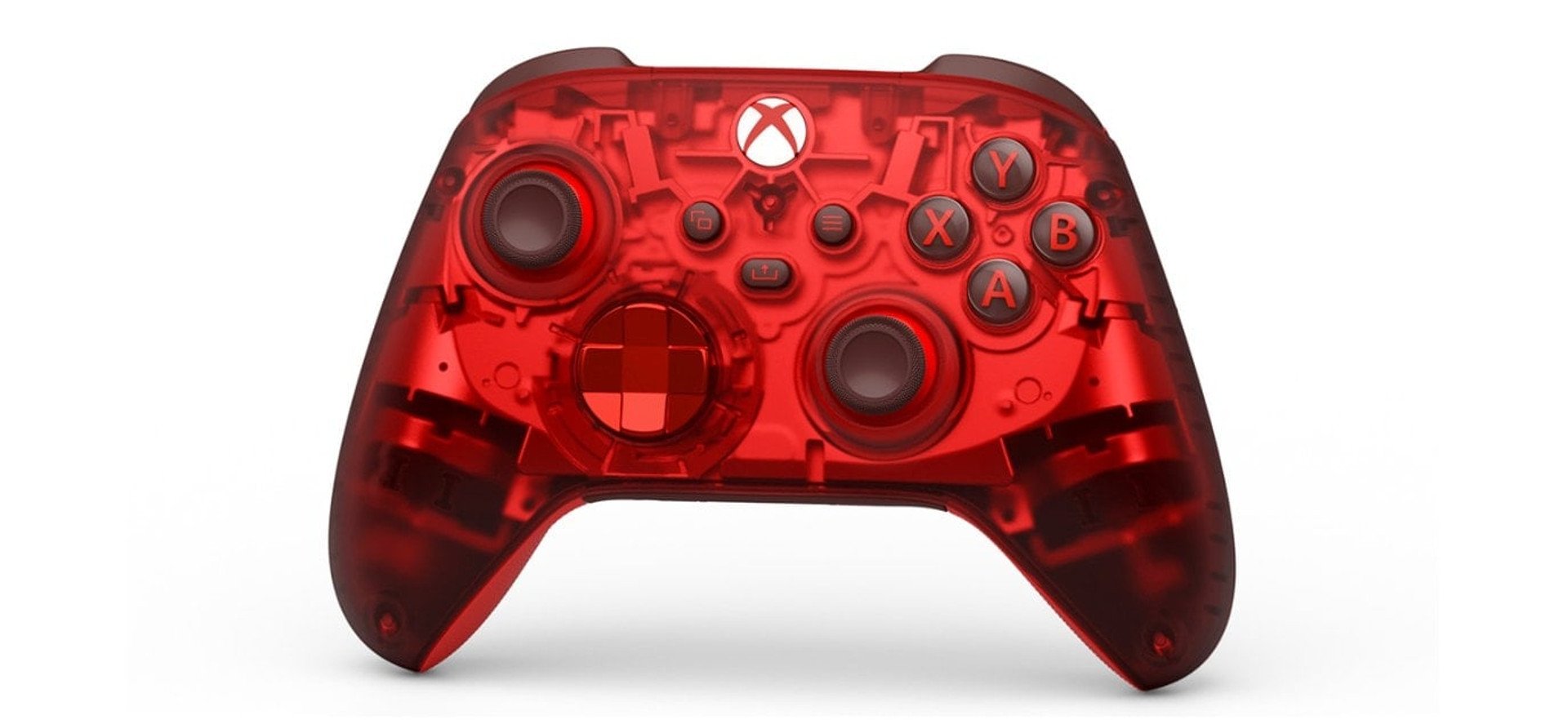 Червоний прозорий геймпад Xbox Wireless Controller Pulse Cipher Special Edition