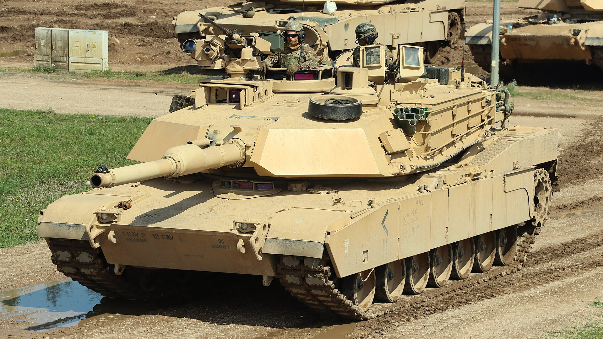 Основний бойовий танк M1A2 Abrams SEPv3 з двигуном Avco-Lycoming AGT1500, полігон Бемово Піске, Польща, 2024 рік