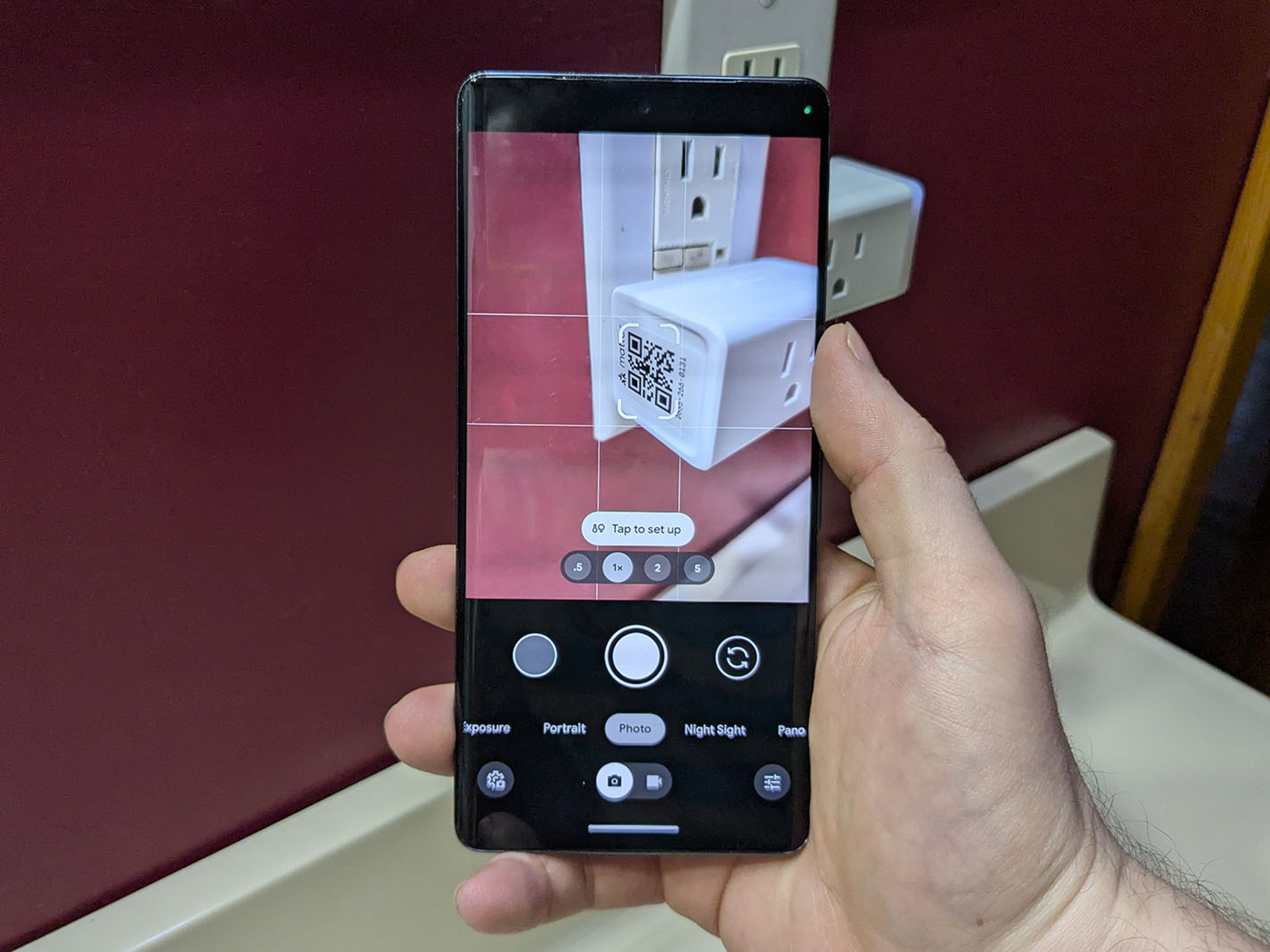Simply scan the QR code to add a Matter device