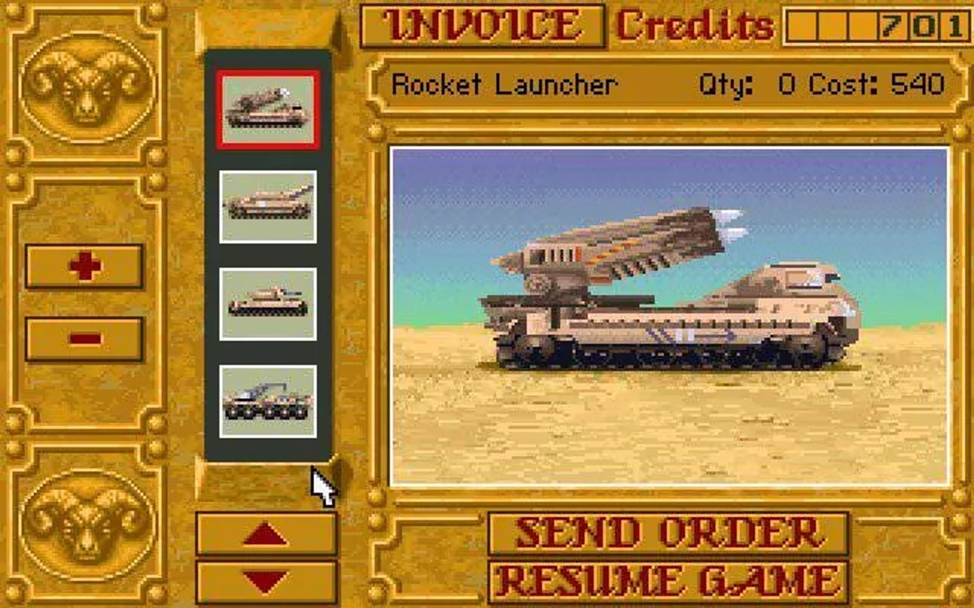 Кадр з гри Dune 2