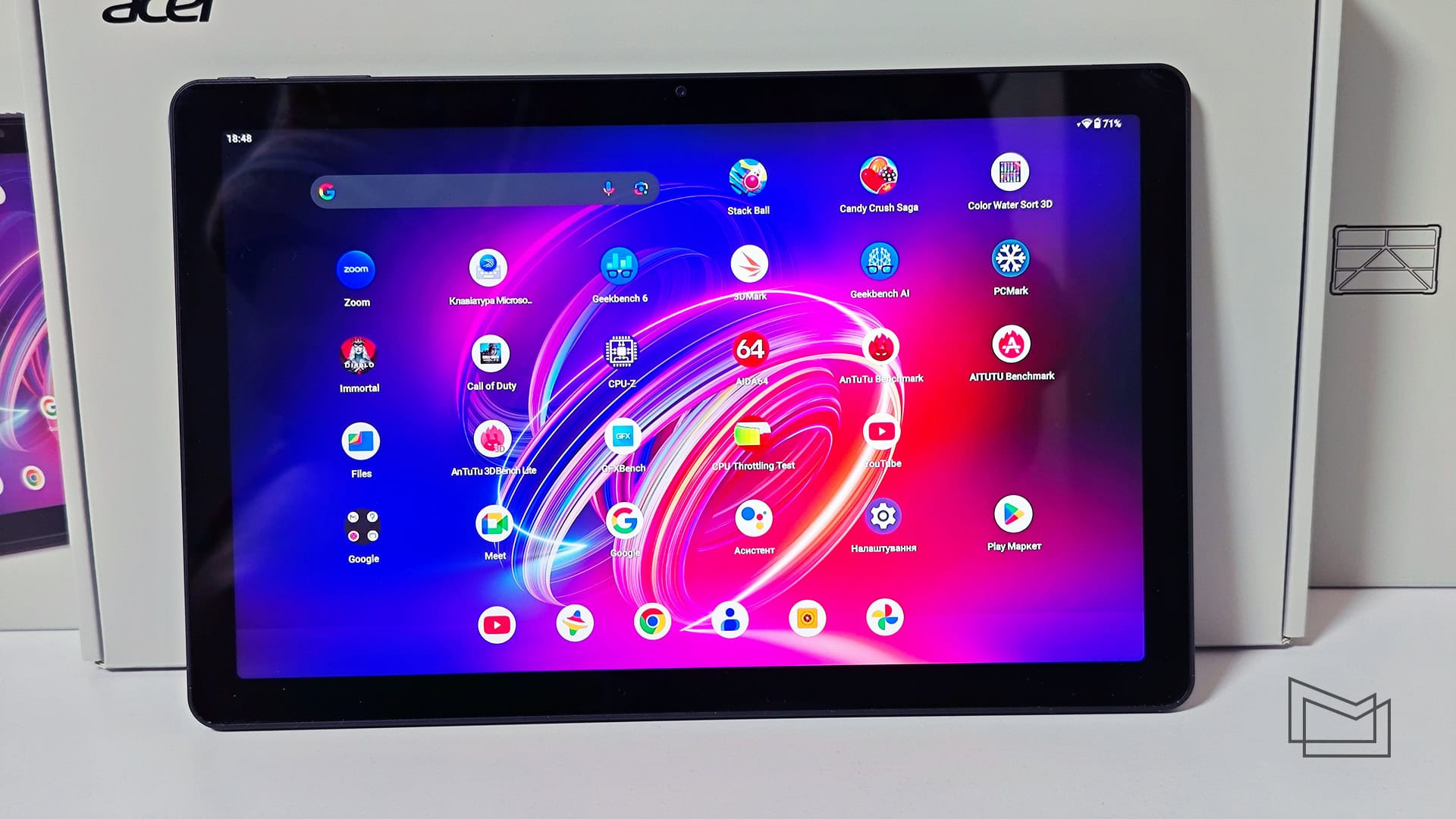 Огляд Acer Iconia Tab P11: дисплей