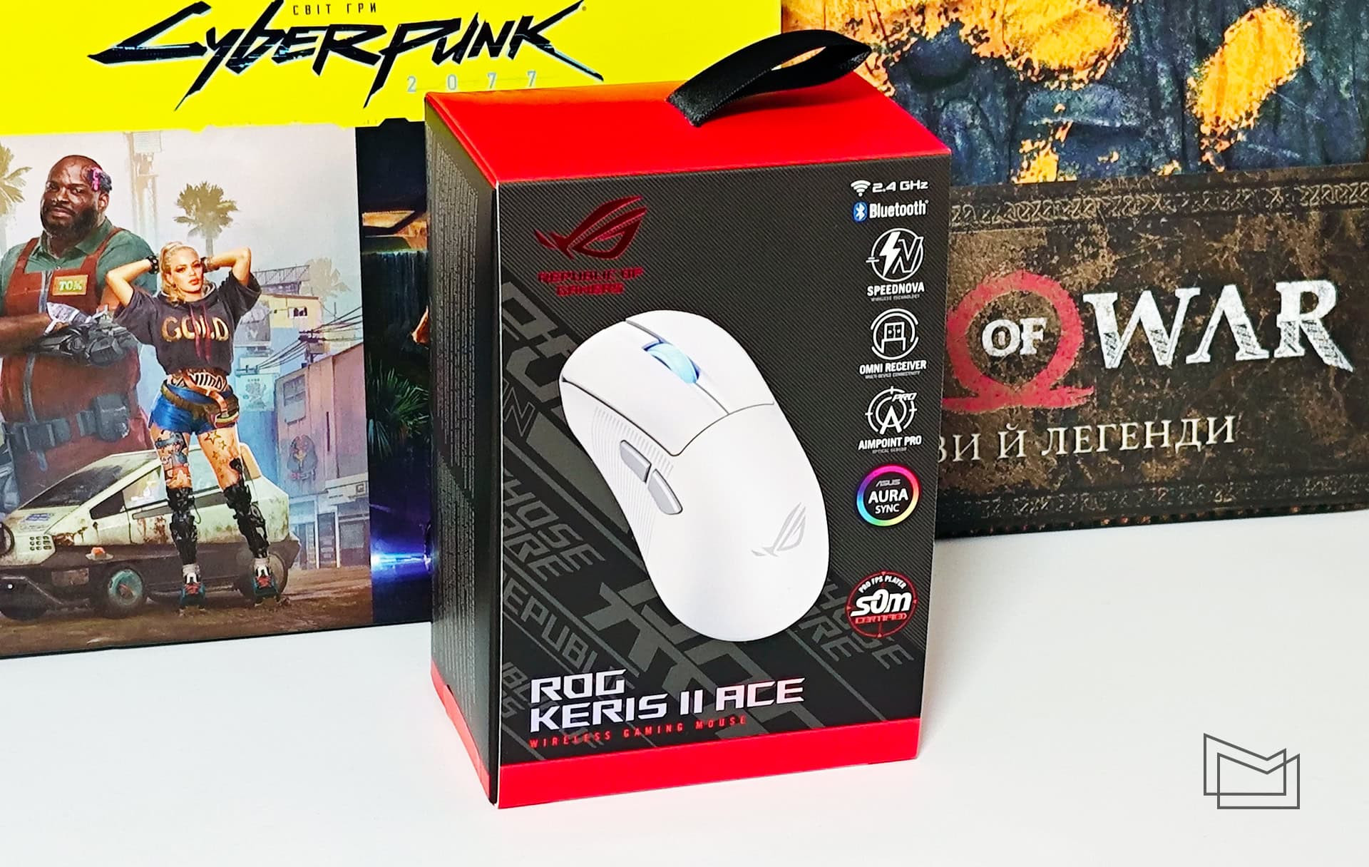 Огляд ASUS ROG Keris II Ace: комплект постачання