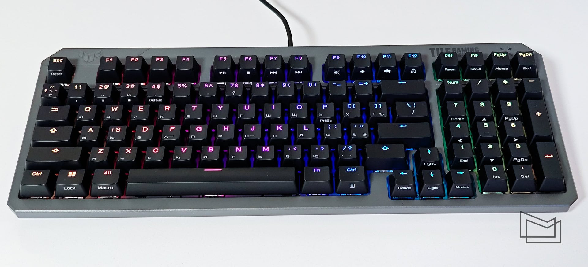 Огляд ASUS TUF Gaming K3 Gen II: конструкція