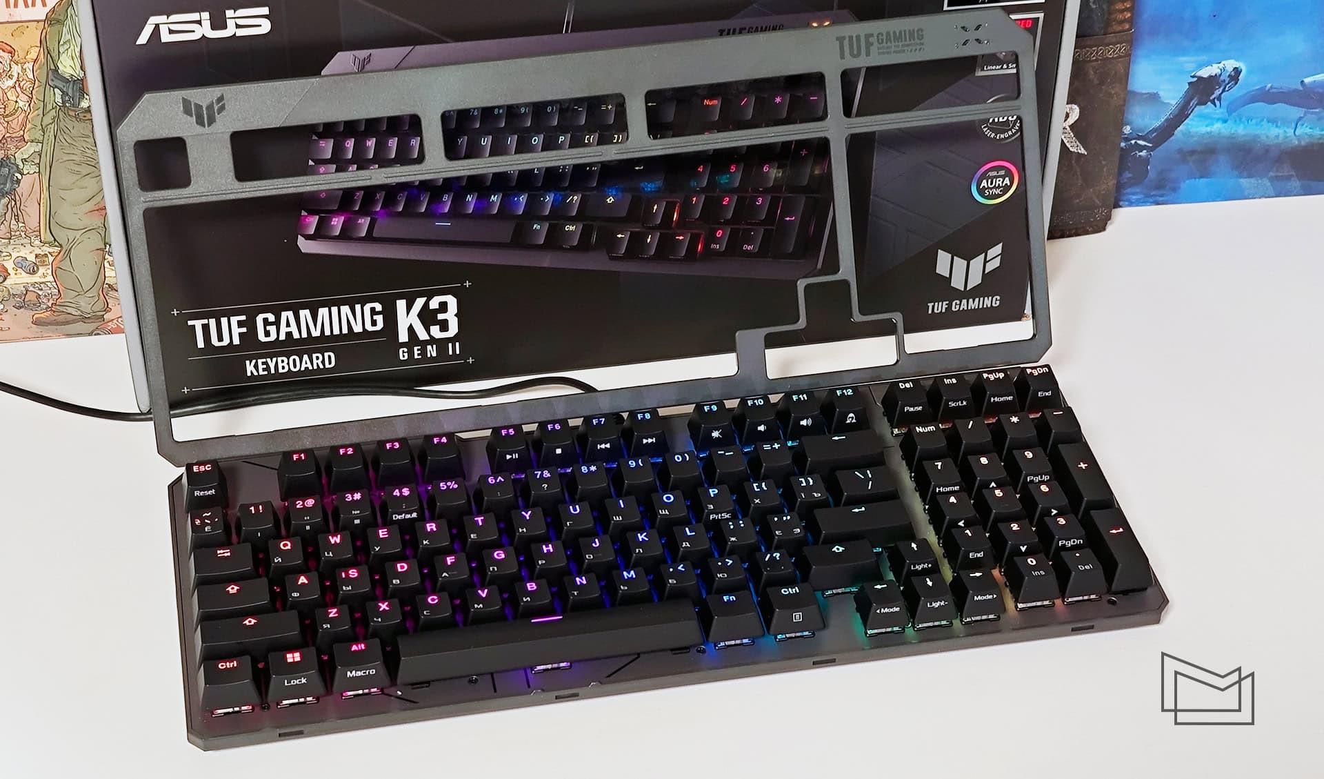 Огляд ASUS TUF Gaming K3 Gen II: конструкція