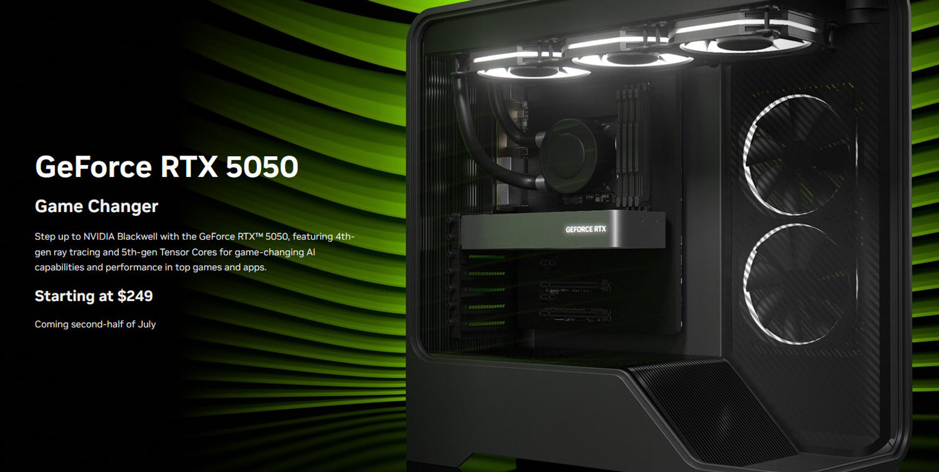 GeForce RTX 5050 8 ГБ майже наздоганяє GeForce RTX 4060, але коштує $249 (не в Україні, звісно)