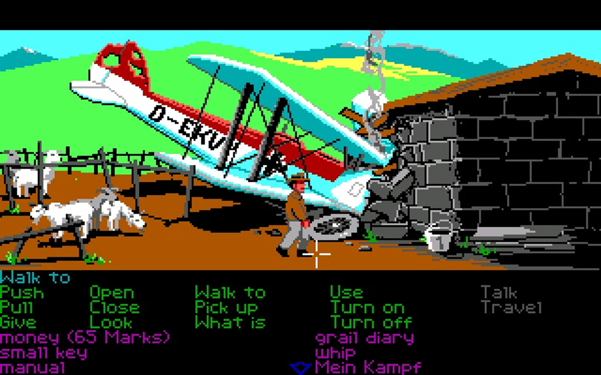Кадр з гри Indiana Jones and the Last Crusade: The Graphic Adventure (1989)