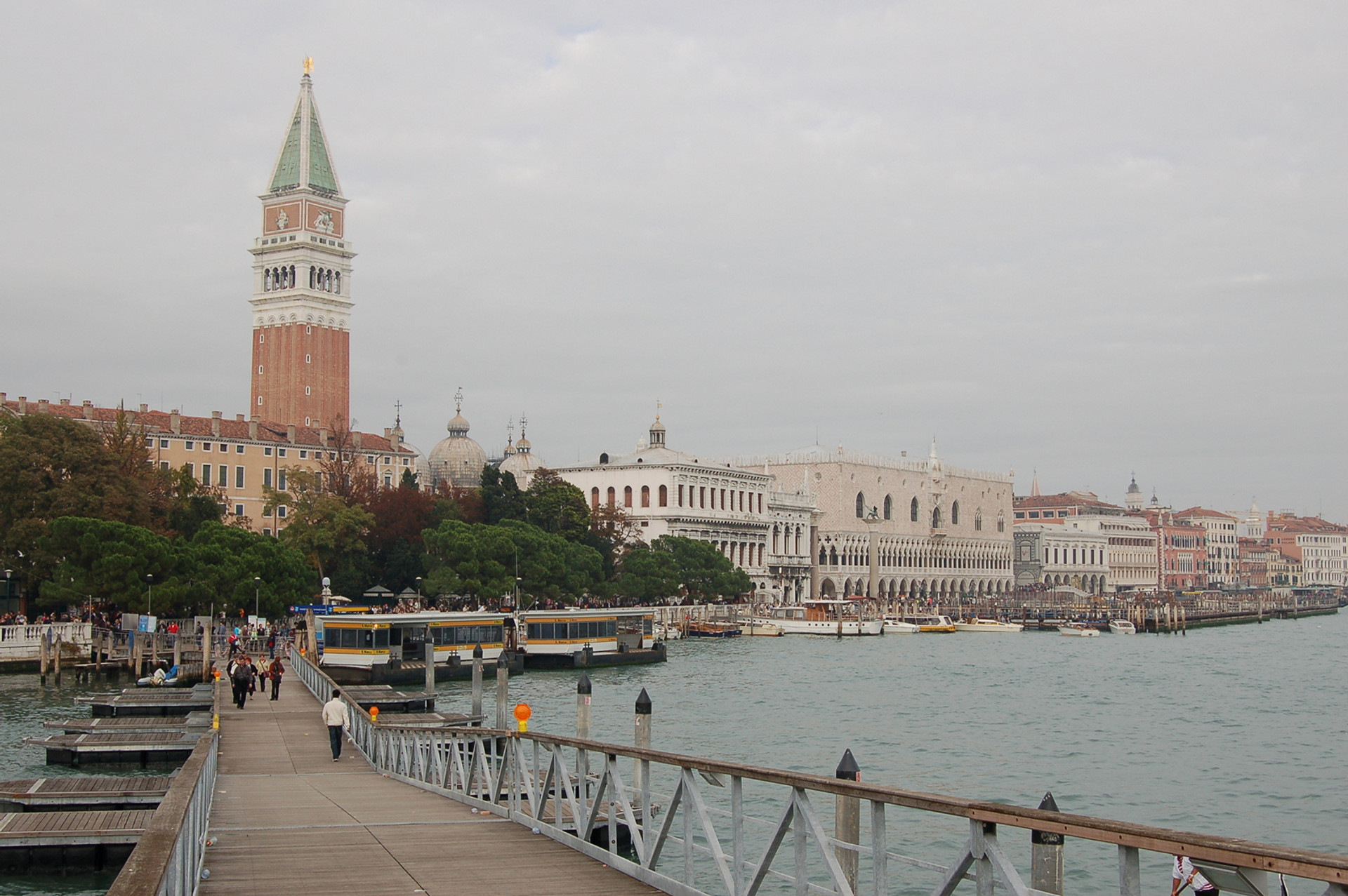Campanile of St. Mark's Basilica, Doge's Palace and St. Mark's Basilica. Venice, 2007