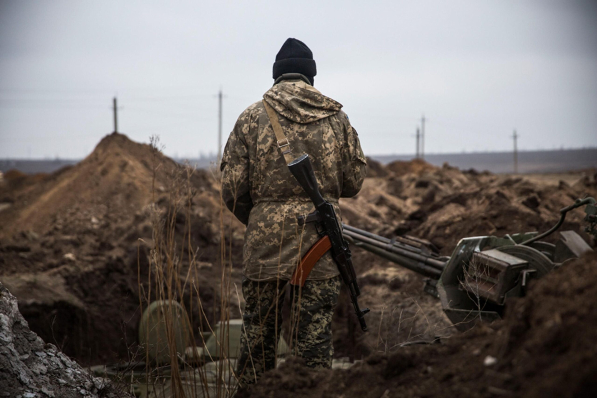Ukrainian soldier near positions / Photo from open sources
