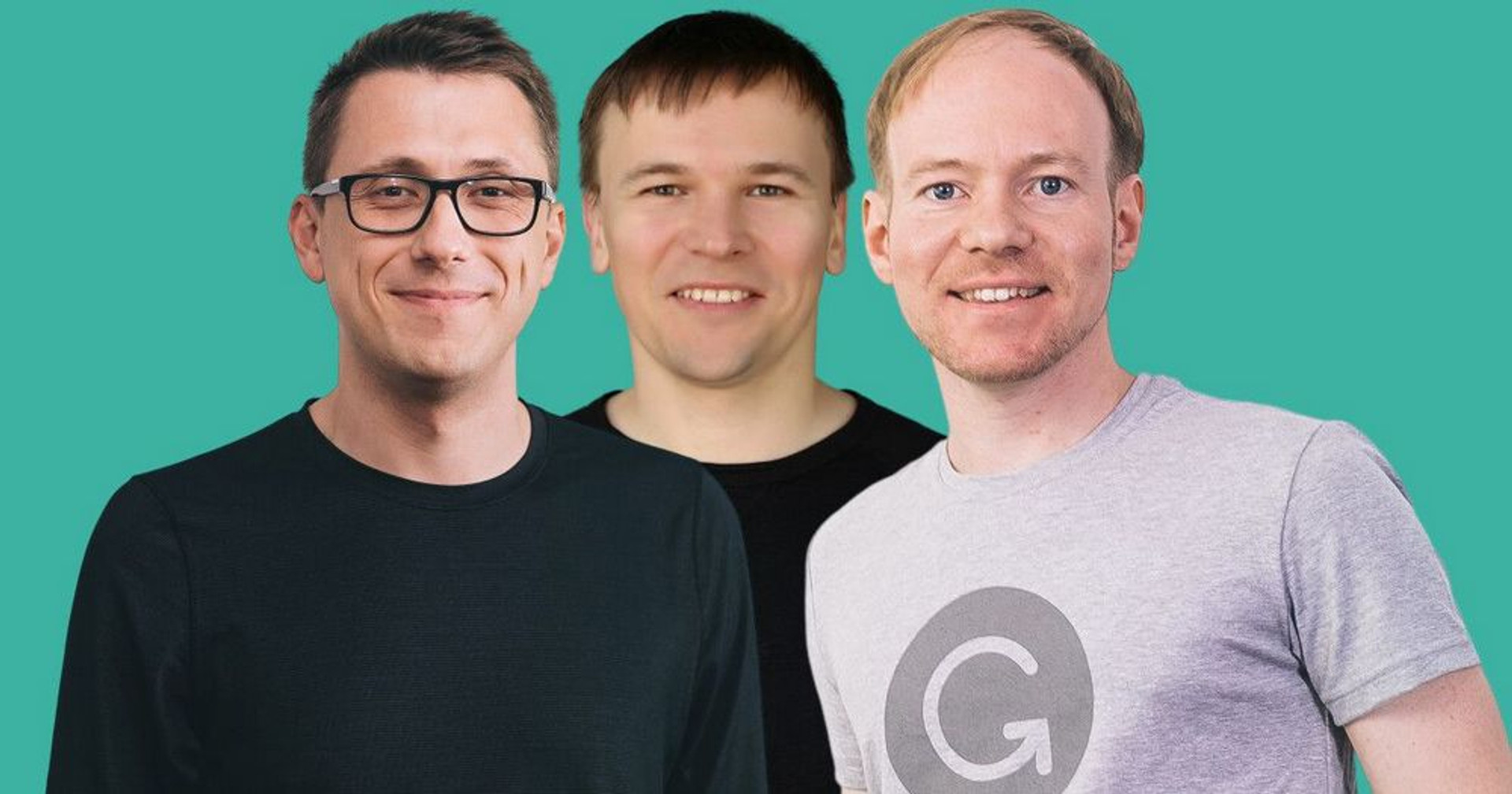 Засновники Grammarly: Олексій Шевченко, Максим Литвин та Дмитро Лідер