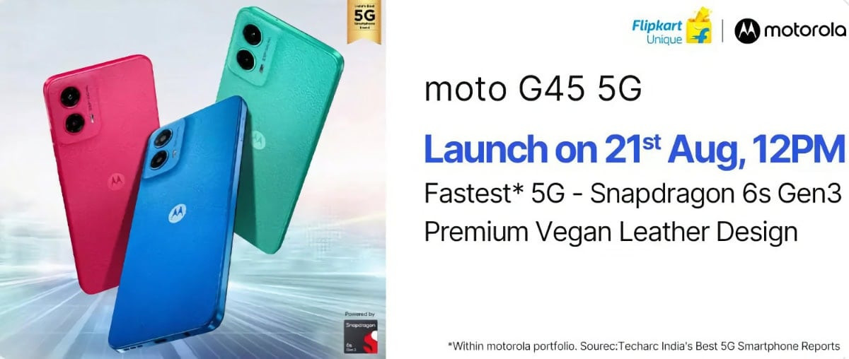 Moto G45 5G Launch Date