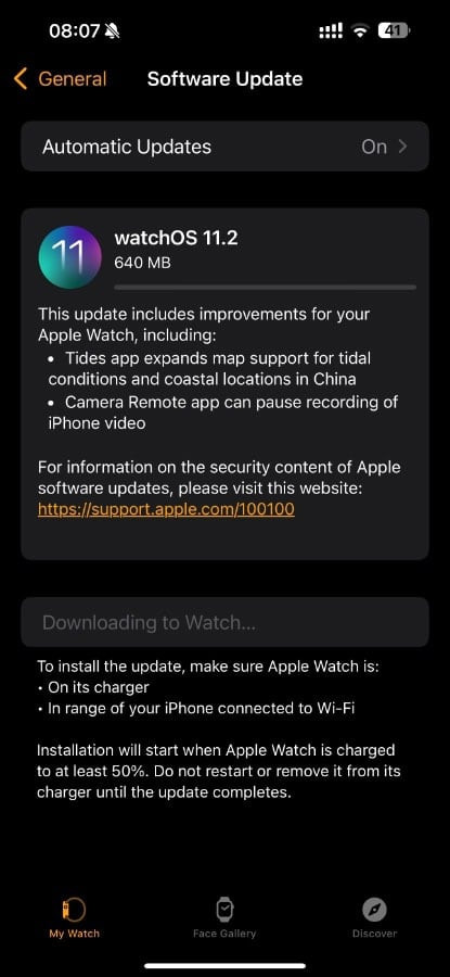 watchOS 11.2