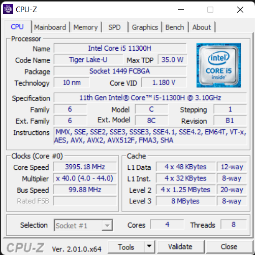 ASUS Vivobook Pro 15 OLED cpu-z_1