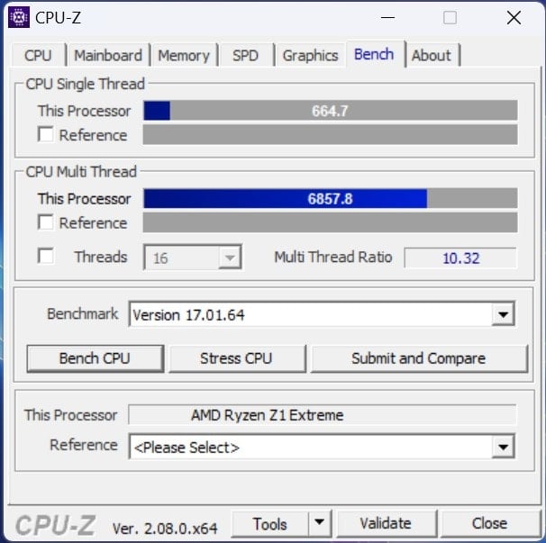 ASUS ROG Ally cpu-z 4_1