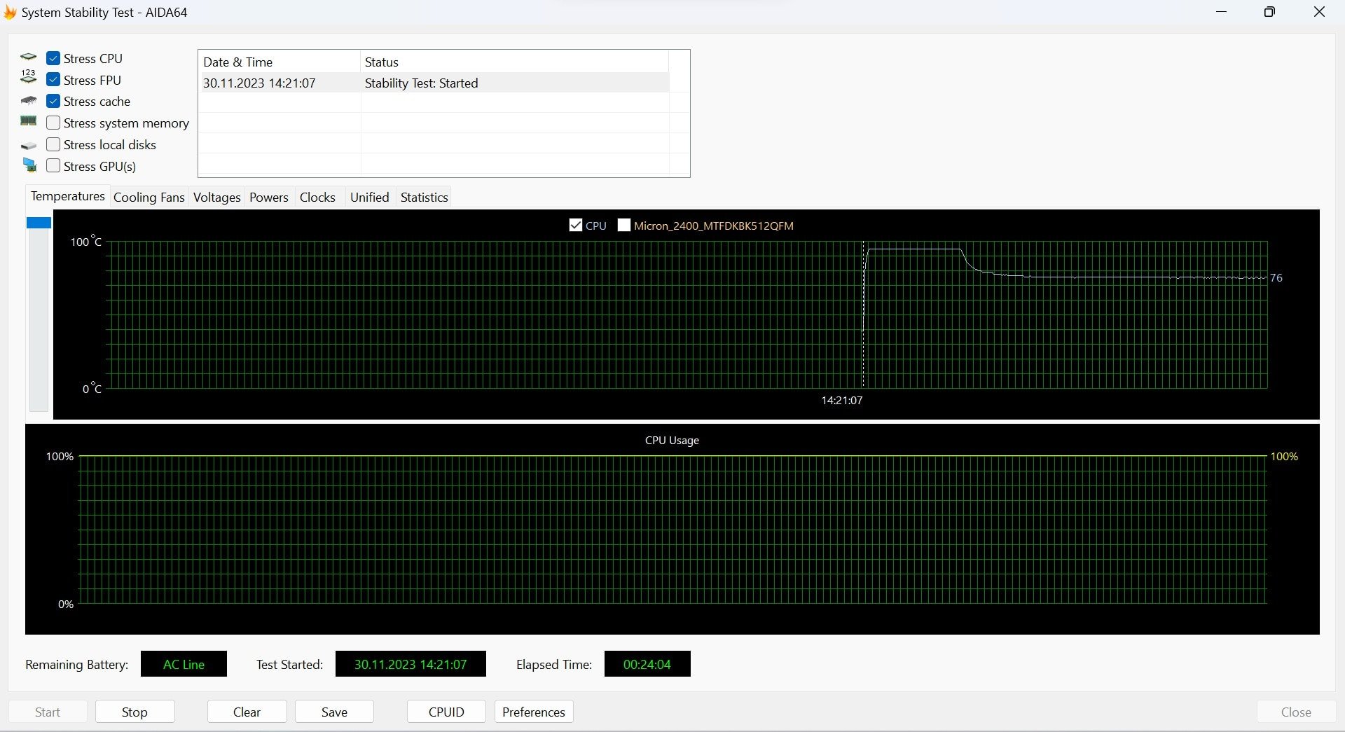 ASUS ROG Ally aida64 stress test turbo 1_1