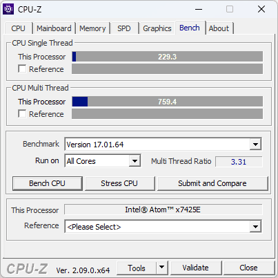 ASUS NUC 13 Rugged CPU-Z 4