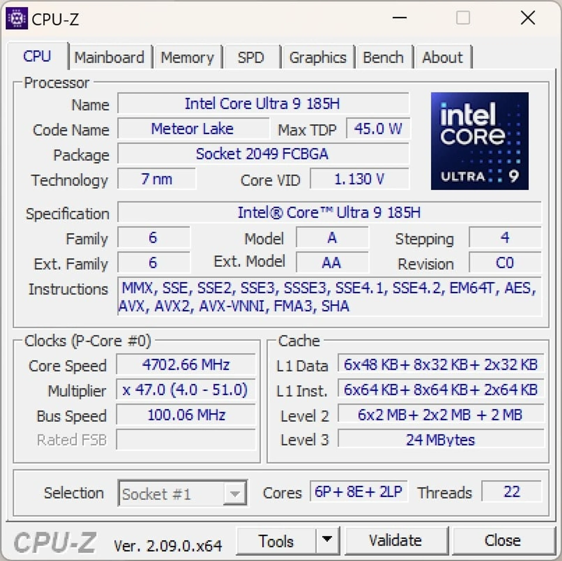 ASUS Vivobook S 16 OLED CPU-Z 1_1