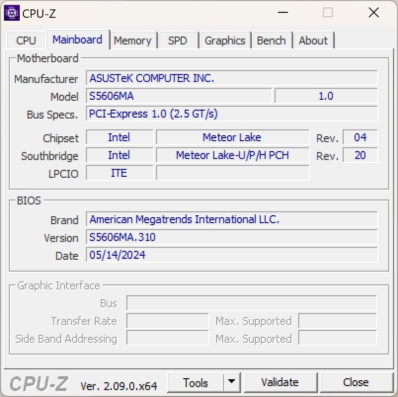 ASUS Vivobook S 16 OLED CPU-Z 2_1