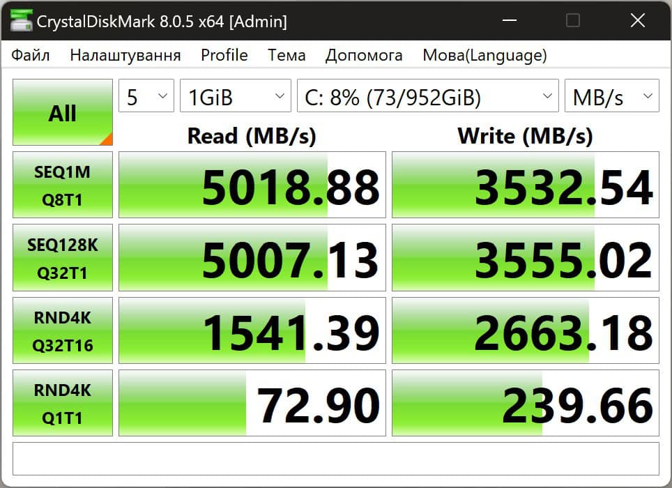 ASUS Vivobook S 16 OLED CrystalDiskMark_1