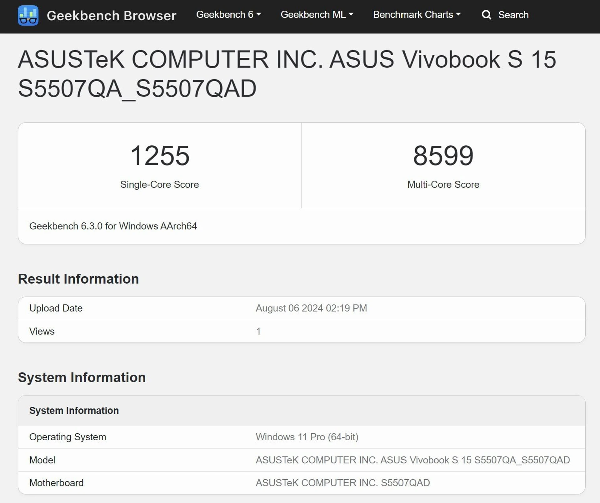 ASUS_Vivobook_S15_Geekbench_On_Battery_Performance