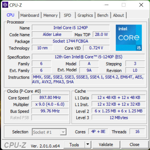 Acer Swift X cpu-z_1