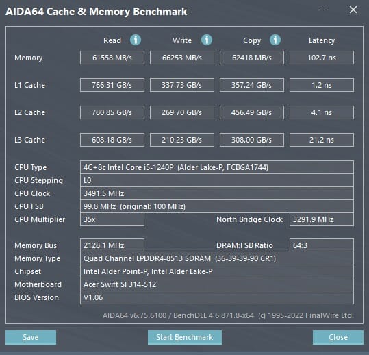 Acer Swift 3 SF314-512 aida64-memory-test_1