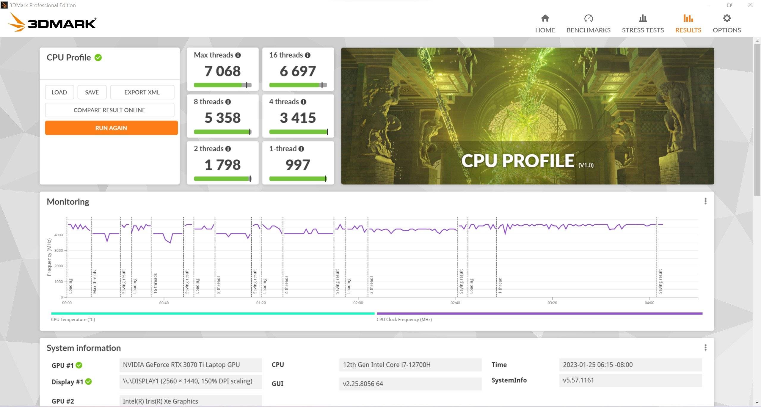 Acer Nitro 5 3dmark cpu profile_1