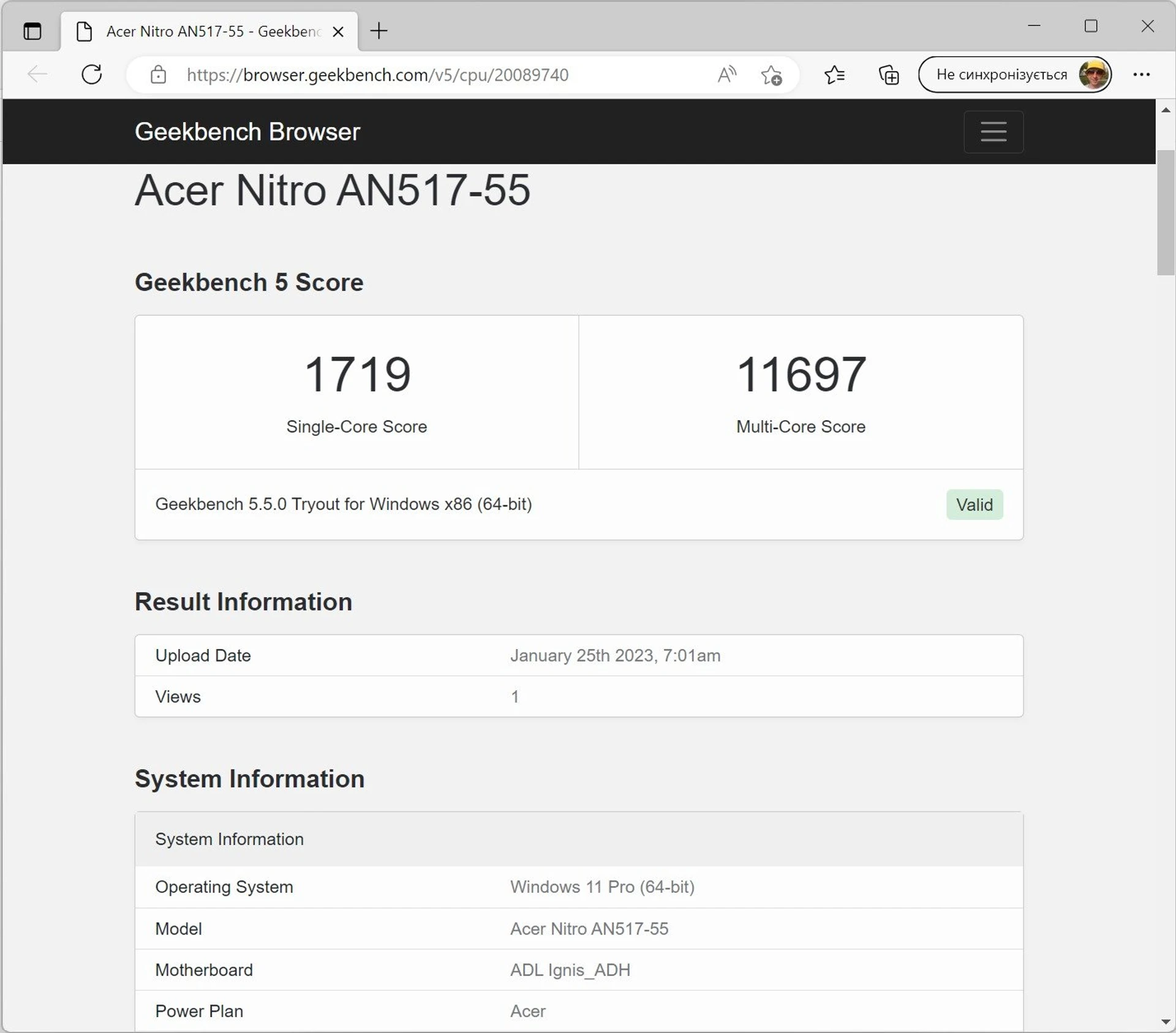 Acer Nitro 5 geekbench-1_1