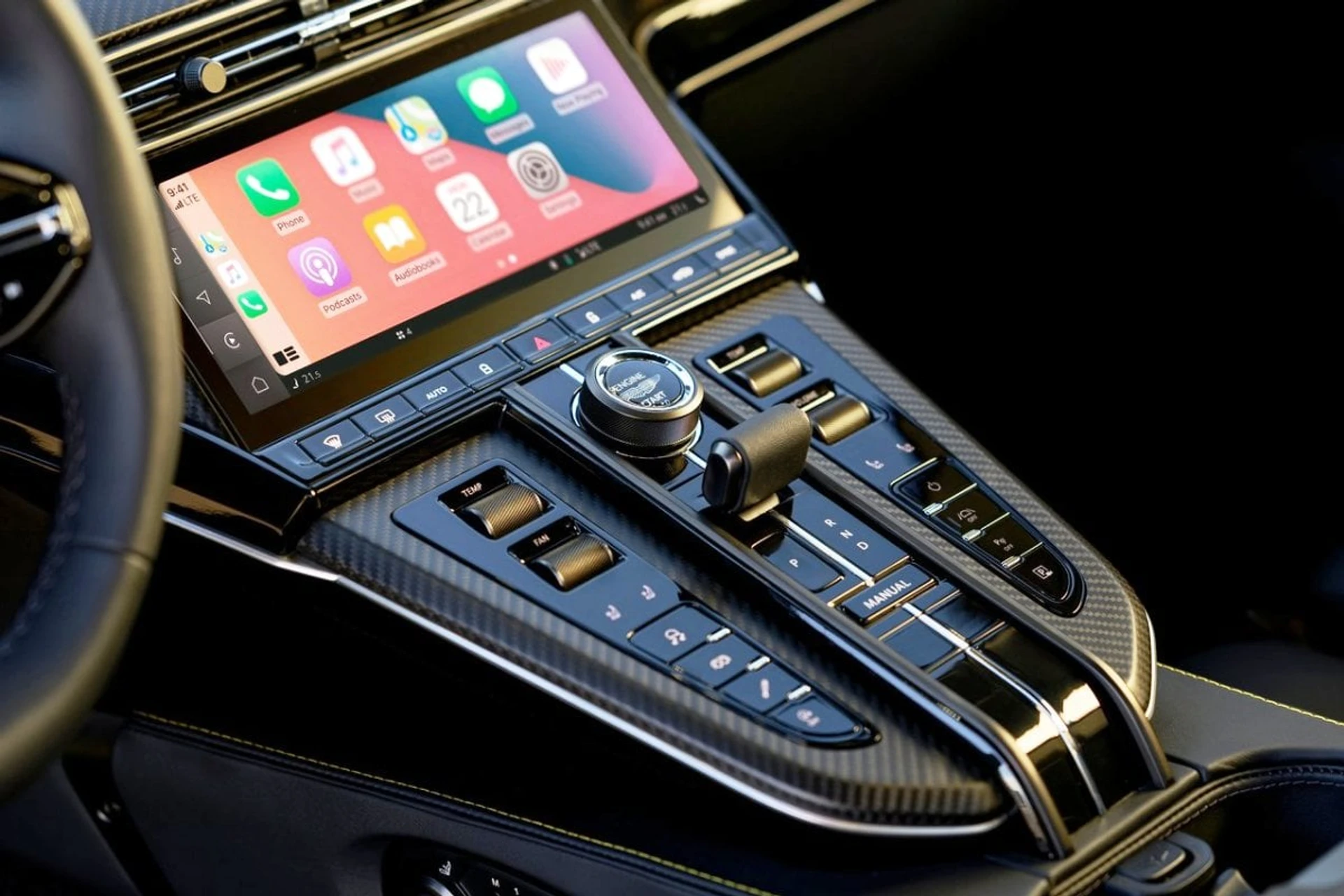 Aston Martin Vantage inside display