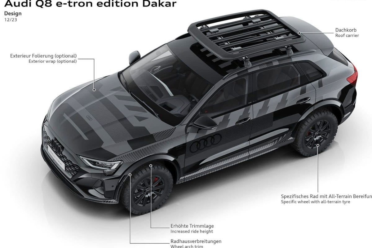 Audi Q8 e-tron Dakar tech