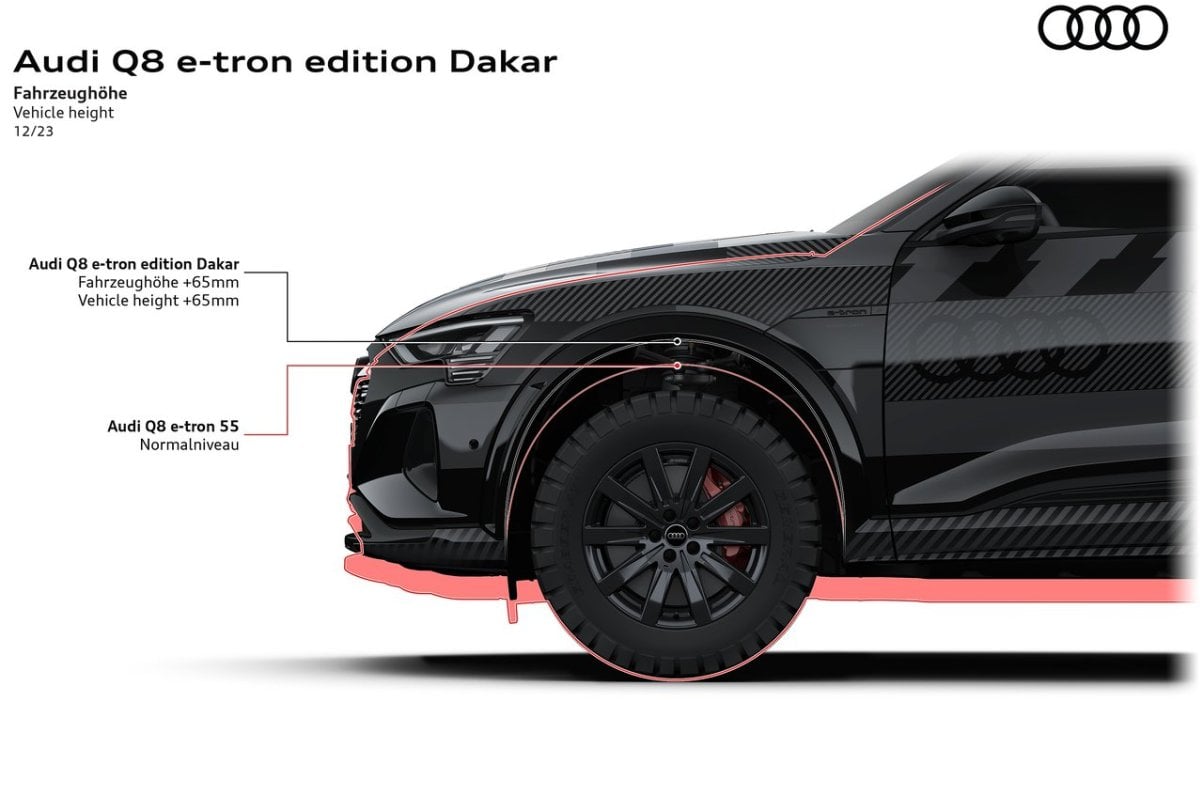 Audi Q8 e-tron Dakar Edition tech