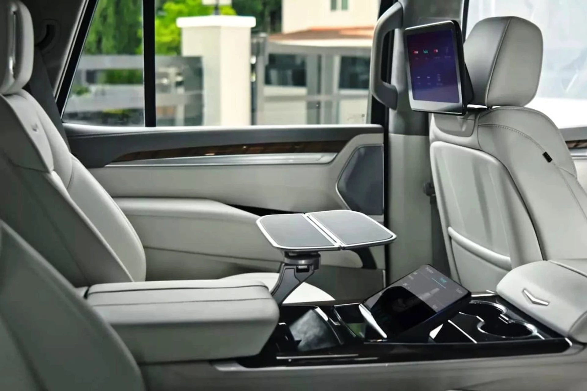 Cadillac Escalade inside seats rear