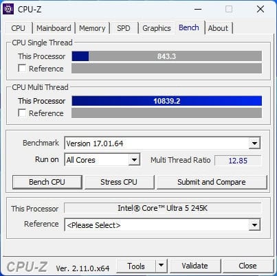 Core-Ultra-5-245K-CPU-Z_benchmark