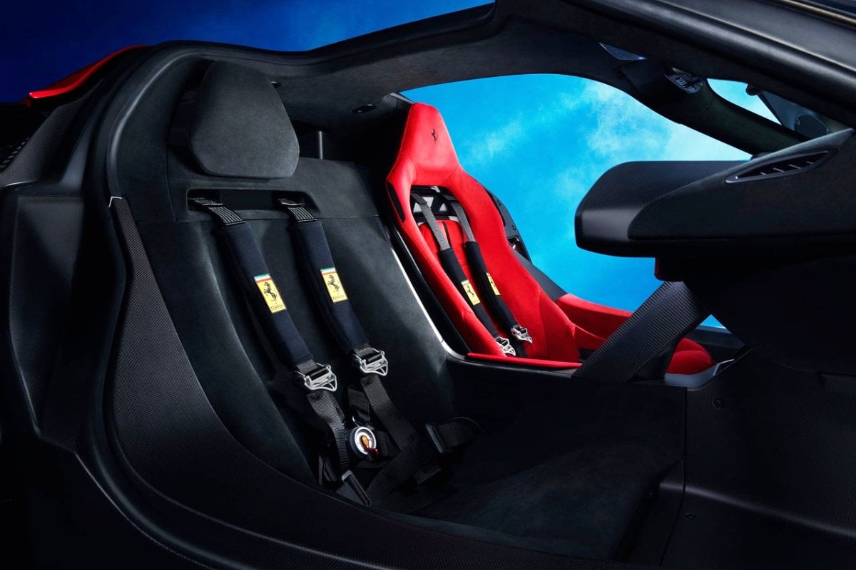 Ferrari F80 inside seats