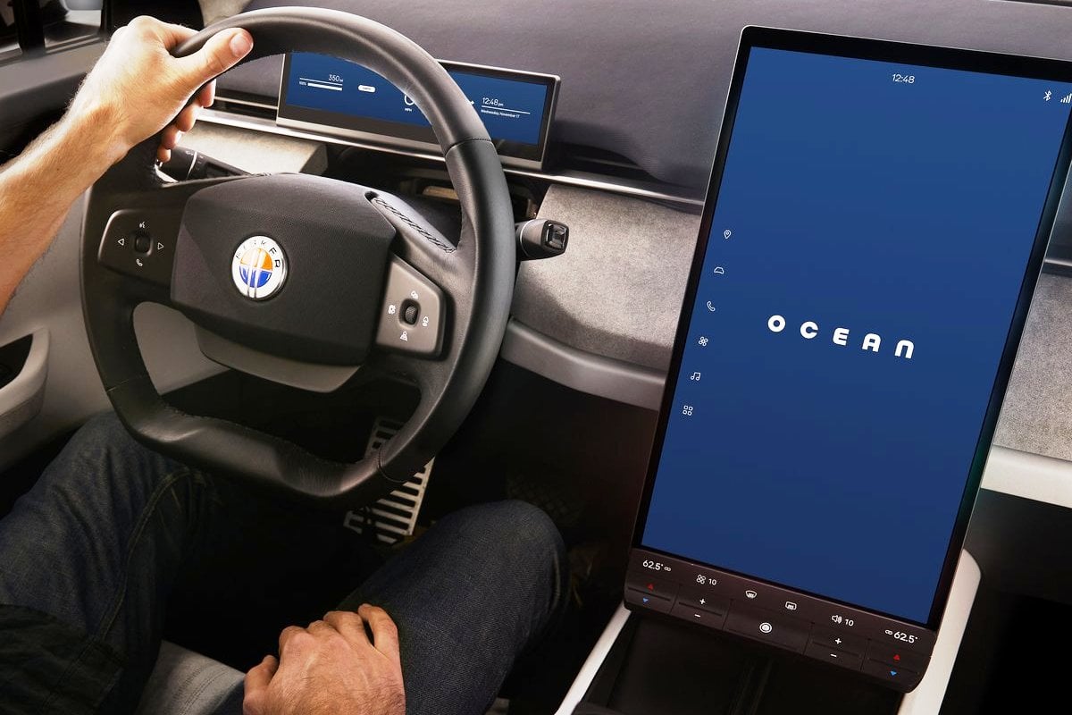 Fisker Ocean inside