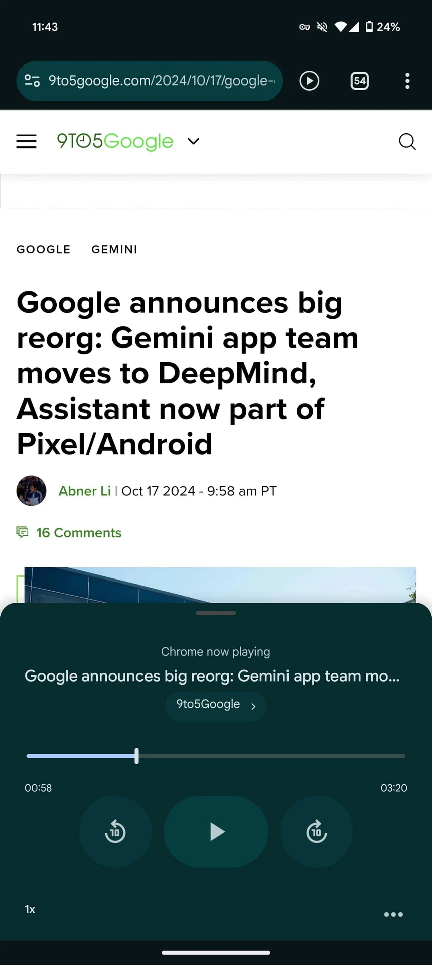 Google Chrome-listen-page-Android-1
