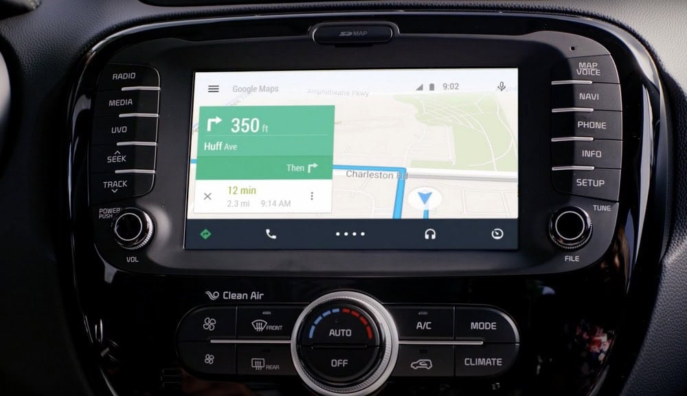 Google Maps Launches for Android Auto, 2015