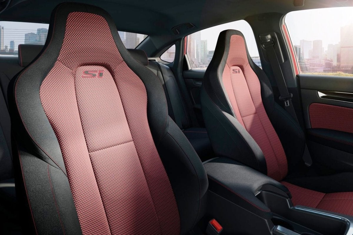 Honda Civic Si inside seats