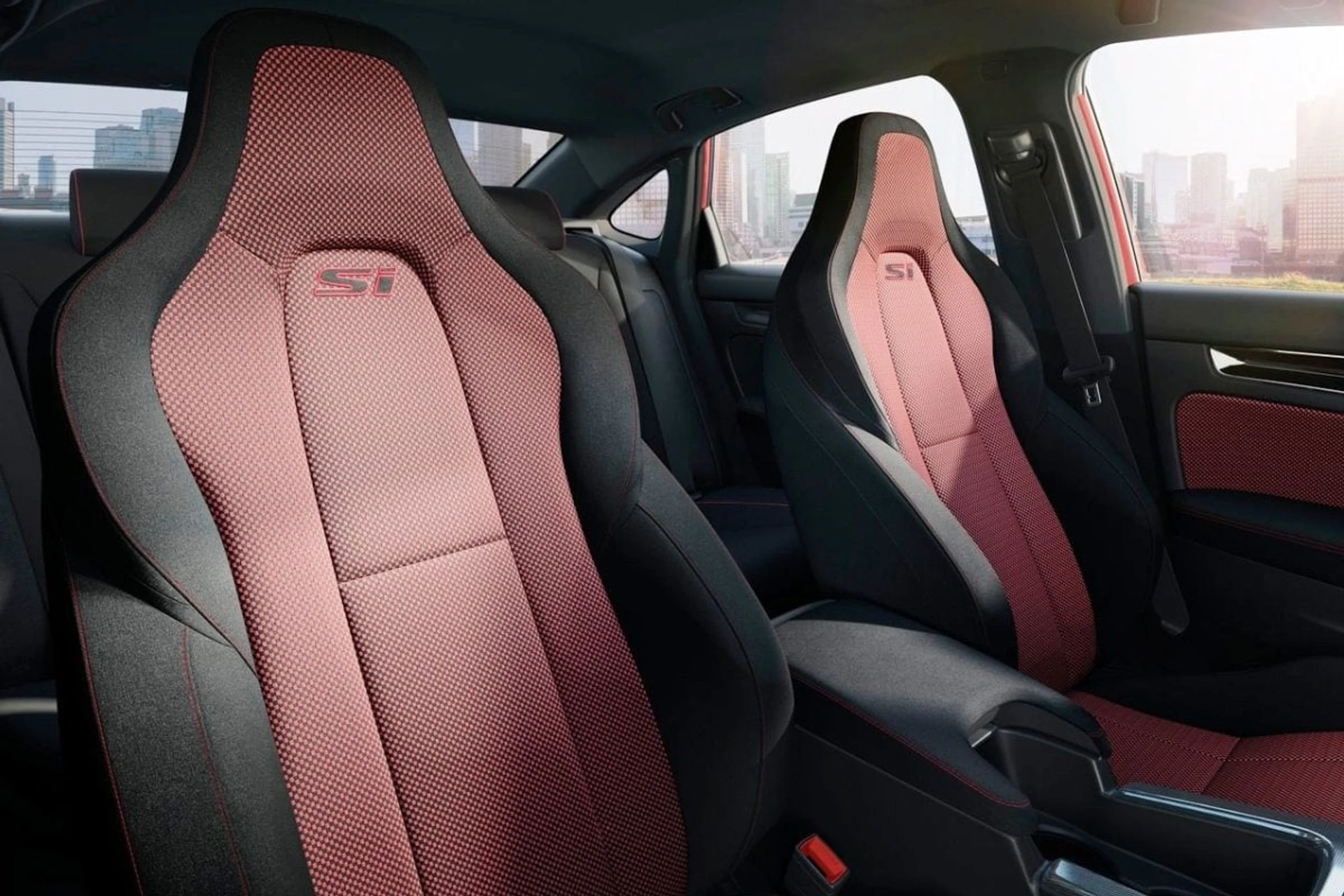 Honda Civic Si inside seats