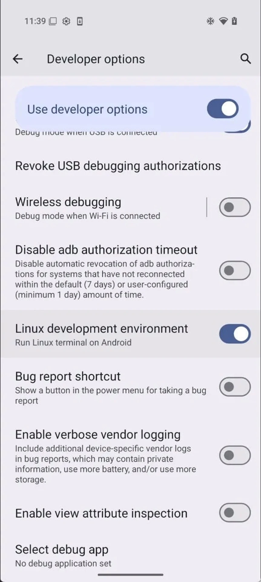 Android 15 Linux Terminal